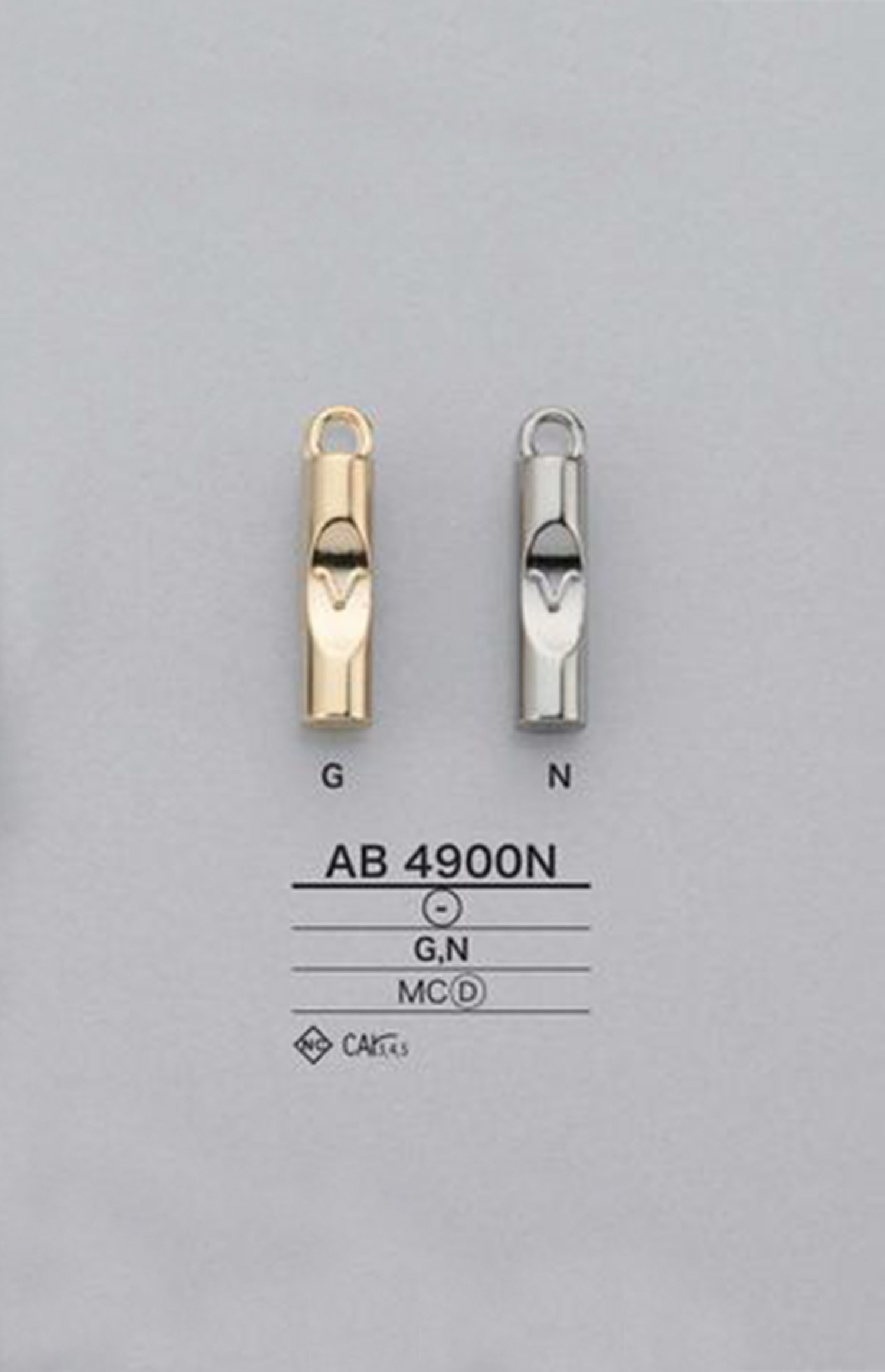 AB4900N Zylindrischer Reißverschlusspunkt (Pull Tab) IRIS