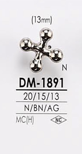DM1891 Metallknopf[Taste] IRIS