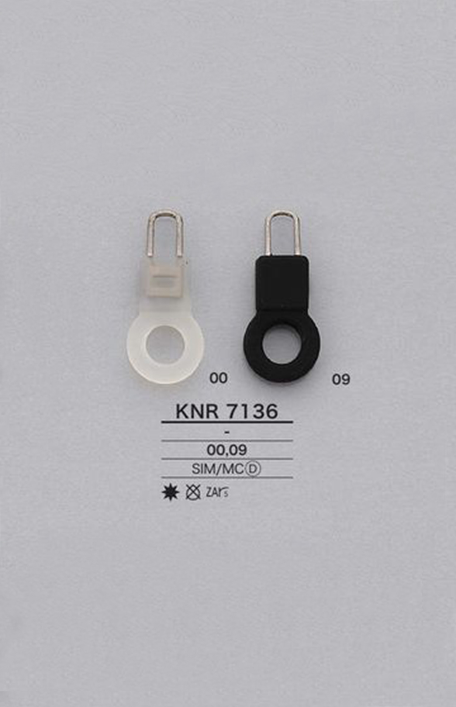 KNR7136 Silikonring Reißverschlusspunkt (Zuglasche) IRIS