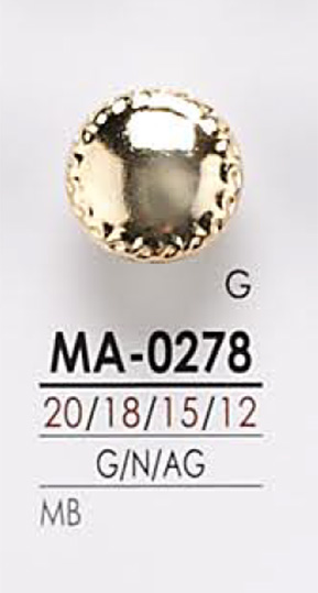 MA0278 Metallknopf[Taste] IRIS