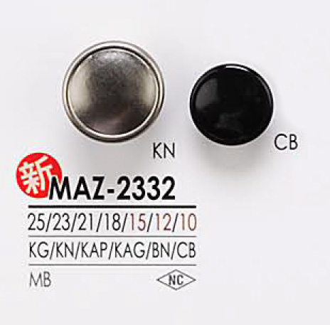 MAZ2332 Metallknopf[Taste] IRIS