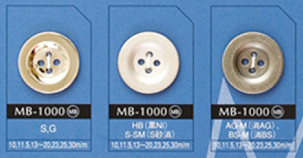MB1000 Einfacher 4-Loch-Metallknopf[Taste] DAIYA BUTTON