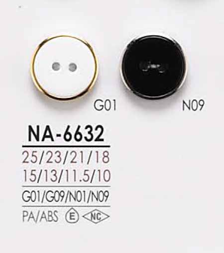 NA6632 Zwei-Loch-Kappe Und Schließknopf Zum Färben[Taste] IRIS