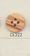 OL322 Naturmaterial Holz 4-Loch-Knopf[Taste] DAIYA BUTTON