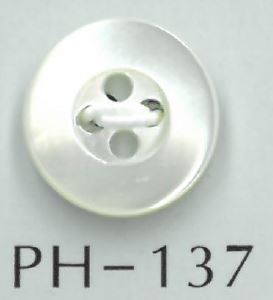 PH137 4-Loch-Hohlschalenknopf[Taste] Sakamoto Saji Shoten
