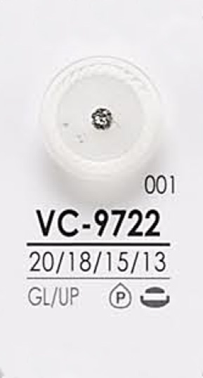 VC9722 Rosa Locken-ähnlicher Kristallstein-Knopf Zum Färben[Taste] IRIS