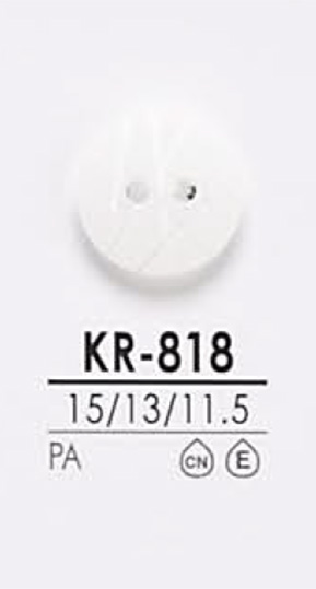 KR818 Schwarz &amp; Hemdknopf Färben[Taste] IRIS