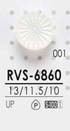 RVS6860 Polyesterknopf Zum Färben[Taste] IRIS