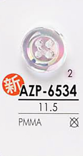AZP6534 Aurora-Perlenknopf[Taste] IRIS