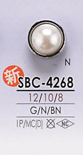 SBC4268 Perlmuttartiger Knopf[Taste] IRIS