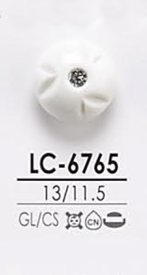 LC6765 Rosa Locken-ähnlicher Kristallstein-Knopf Zum Färben[Taste] IRIS
