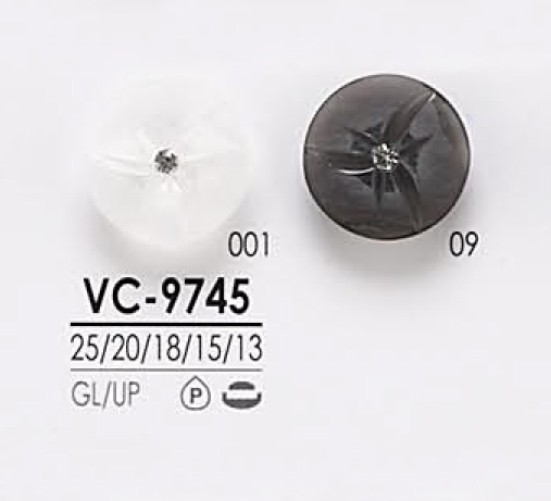 VC9745 Rosa Locken-ähnlicher Kristallstein-Knopf Zum Färben[Taste] IRIS