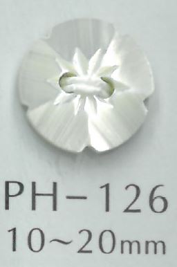 PH126 2-Loch-Blütenmuschelknopf[Taste] Sakamoto Saji Shoten