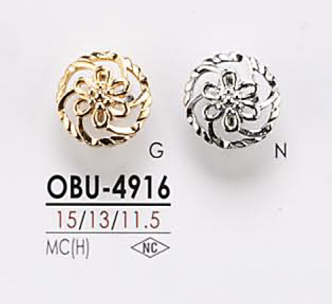 OBU4916 Metallknopf[Taste] IRIS