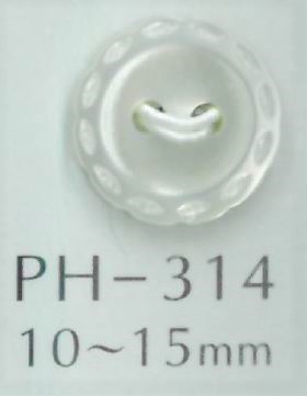 PH314 Muschelknopf Mit 2-Loch-Stichgravur[Taste] Sakamoto Saji Shoten