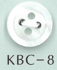 KBC-8 BIANCO SHELL 4-Loch-Mitte Hohlschalenknopf[Taste] Sakamoto Saji Shoten