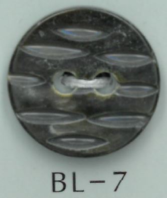 BL-7 2-Loch-geschnitzter Muschelknopf[Taste] Sakamoto Saji Shoten