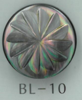 BL-10 Muschelknopf Mit Metallfüßen Mit Blumenmuster[Taste] Sakamoto Saji Shoten