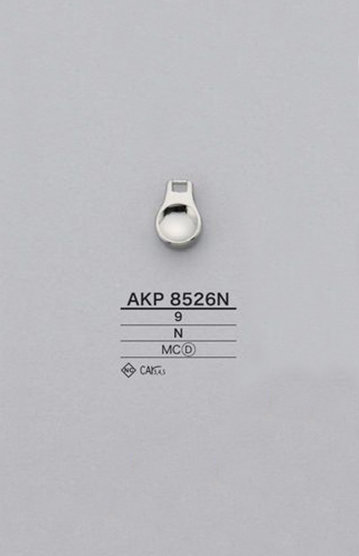 AKP8526N Runder Reißverschlusspunkt (Zuglasche) IRIS