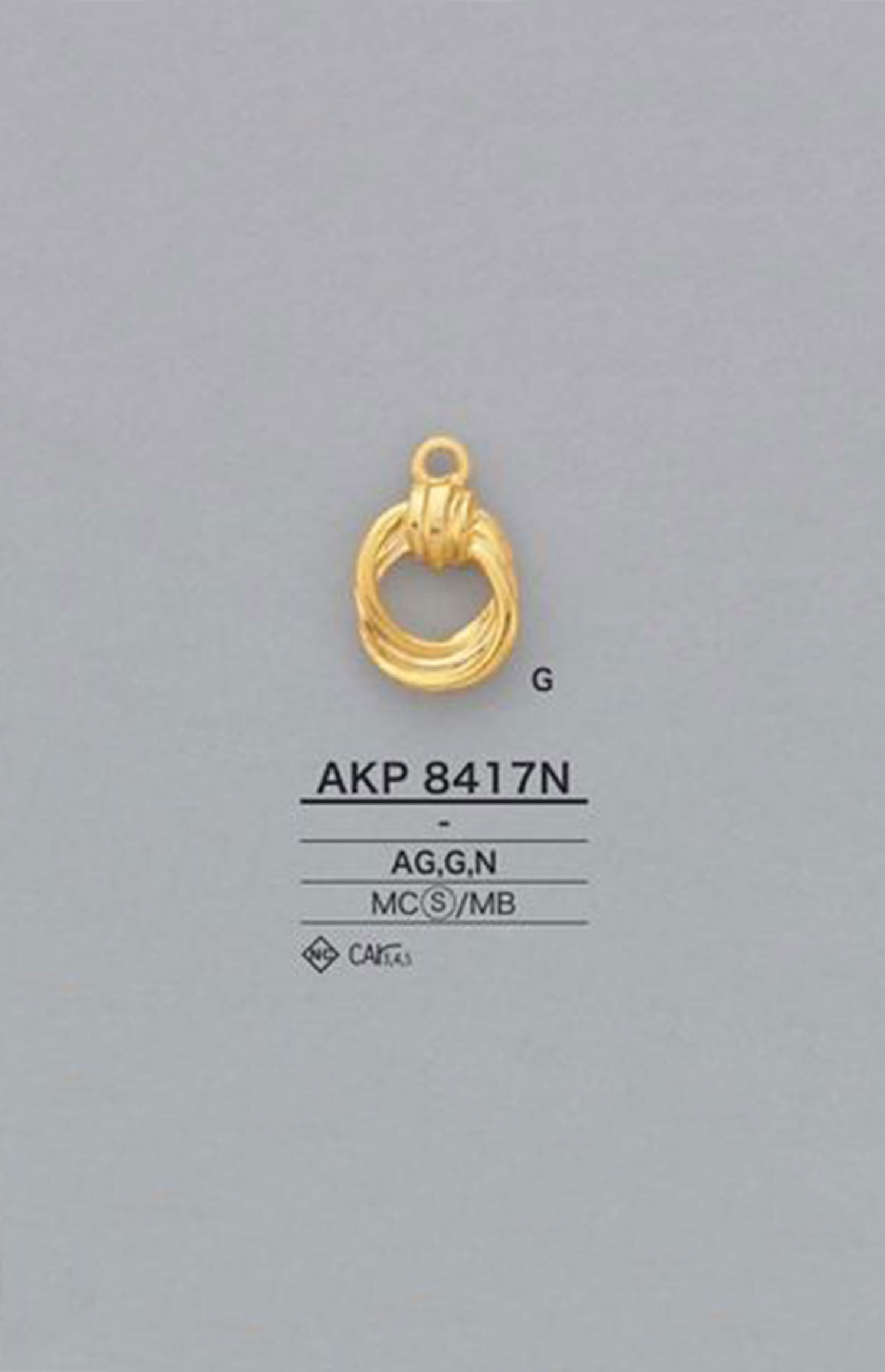 AKP8417N Ringreißverschlusspunkt (Zuglasche)[Reißverschluss] IRIS