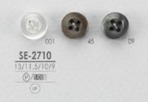 SE-2710 Vier-Loch-Polyesterknopf Für Einfache Shell-Hemdbluse[Taste] IRIS