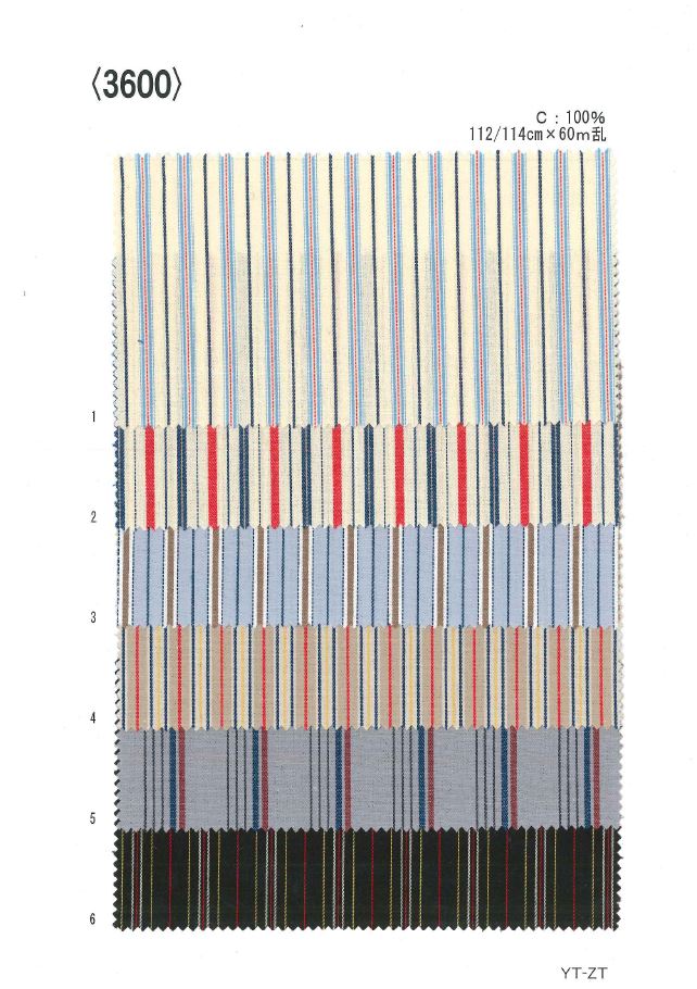 3600 Garngefärbter Streifen[Textilgewebe] Ueyama Textile