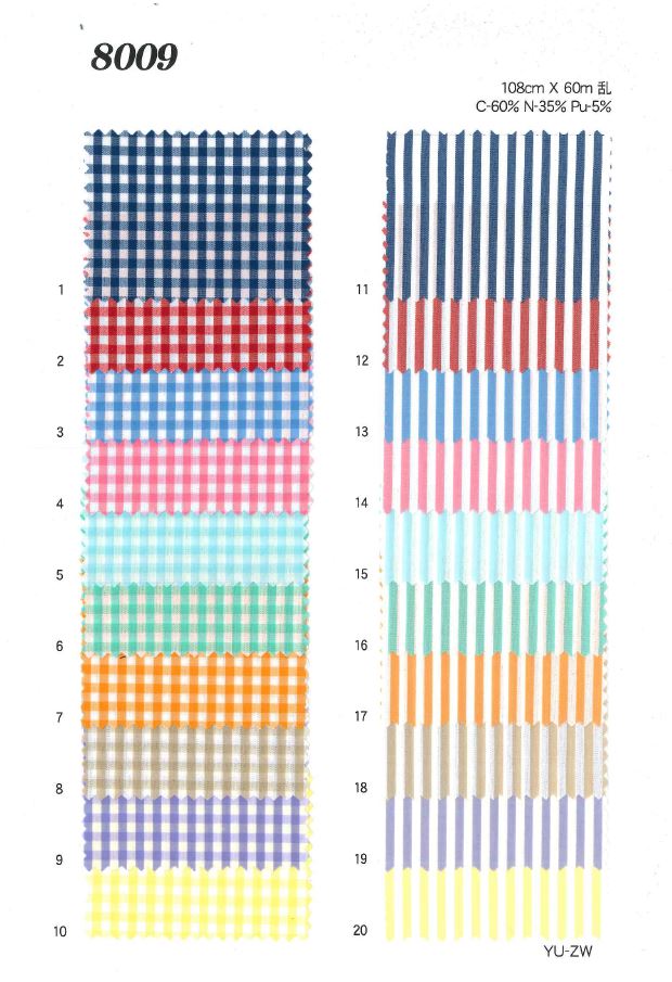 8009 Stretch Gingham[Textilgewebe] Ueyama Textile