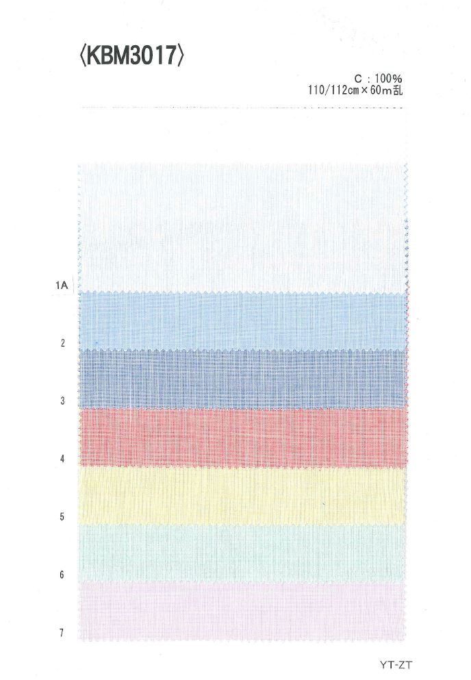 KBM3017 Garngefärbtes Oxford[Textilgewebe] Ueyama Textile