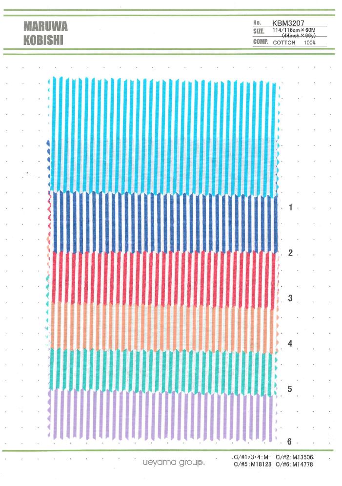 KBM3207 Garngefärbter Londoner Streifen[Textilgewebe] Ueyama Textile