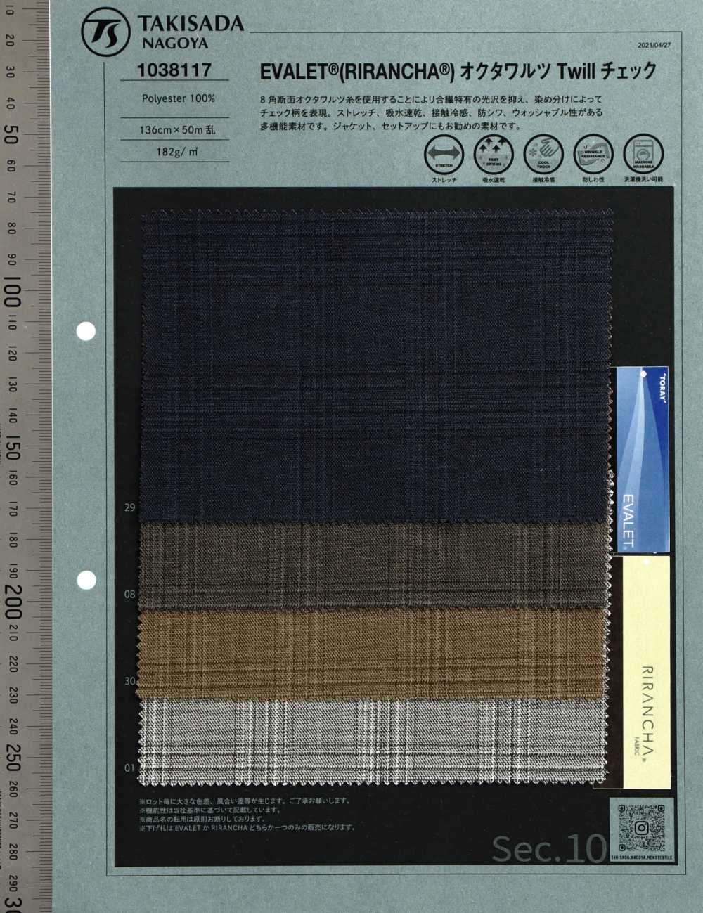 1038117 EVALET® RIRANCHE CLASSIC CHECK Stretch[Textilgewebe] Takisada Nagoya
