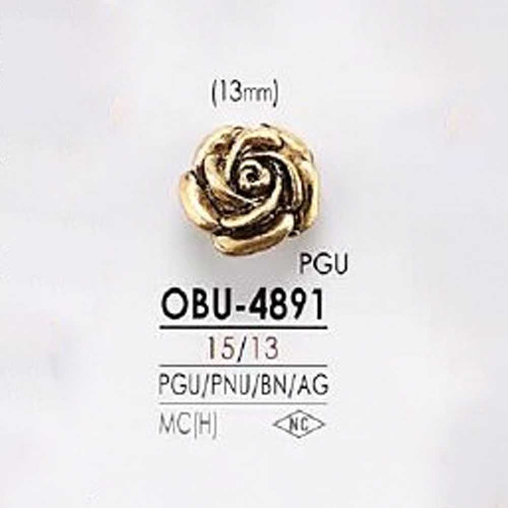 OBU4891 Hoher Halbkreisförmiger Metallknopf[Taste] IRIS