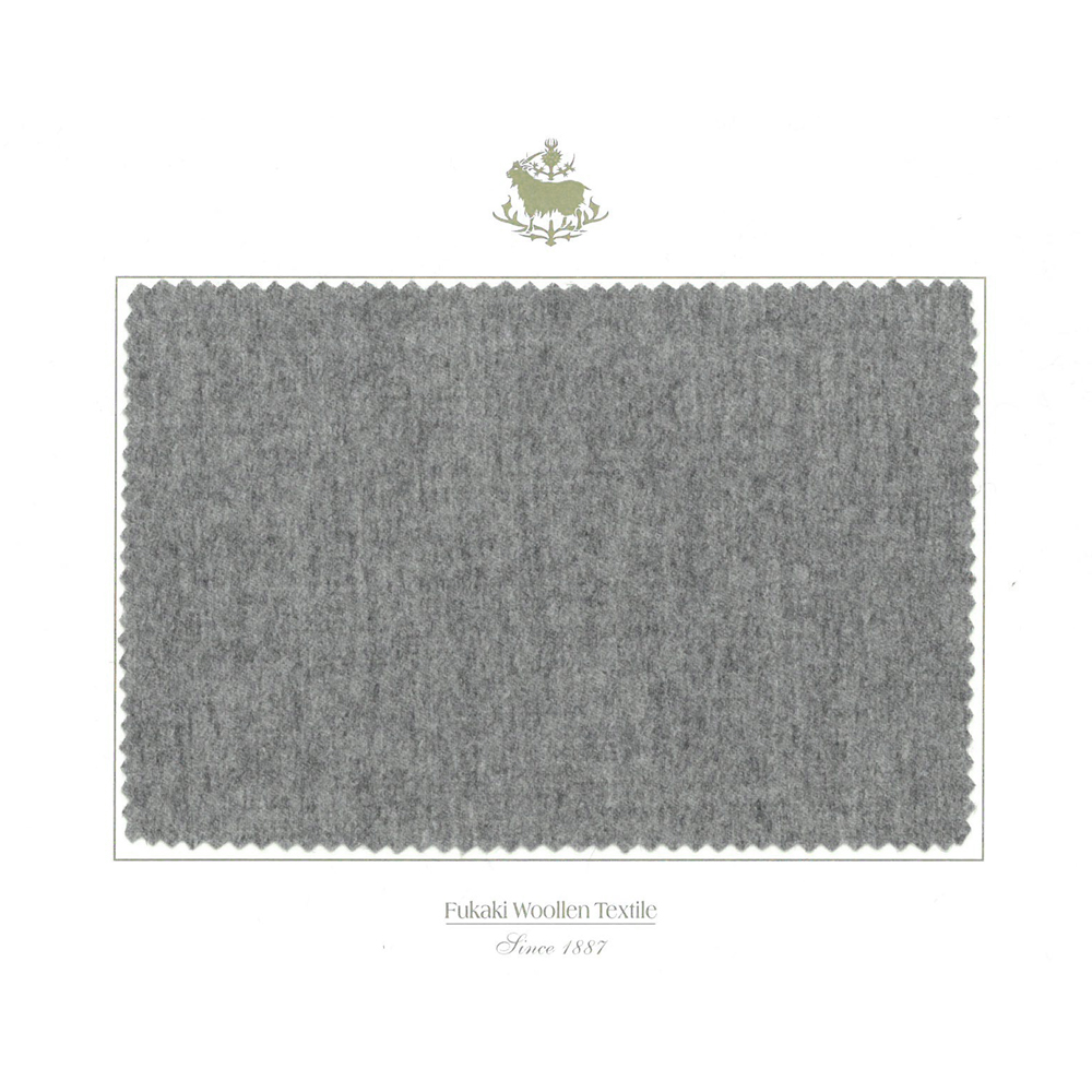 5133 Fukaki Woolen Light Beaver Kaschmir-Textil, Hergestellt In Japan FUKAKI
