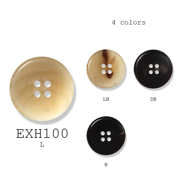 EXH-100 Echte Büffelhornknöpfe Für Anzüge, Jacken Und Mäntel[Taste] Yamamoto(EXCY)