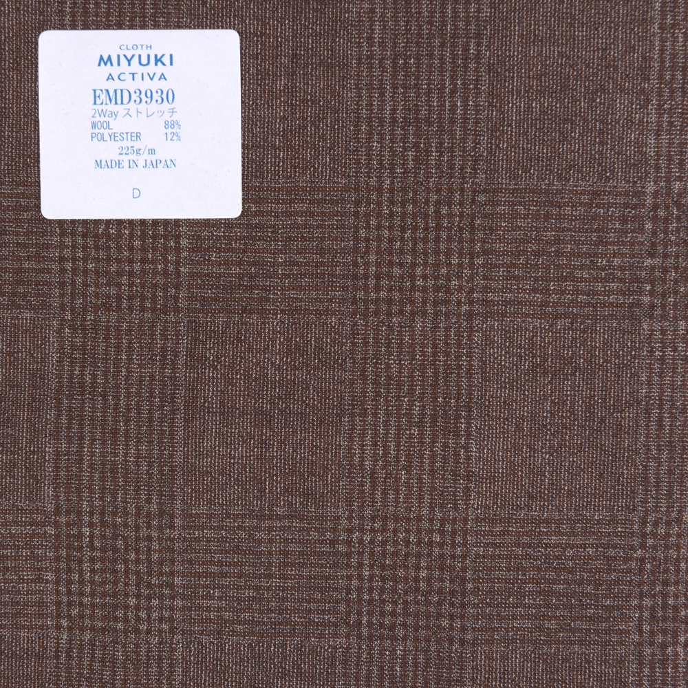 EMD3930 Natural Stretch Line Activa 2-Wege-Stretch Seersucker Braun[Textil] Miyuki-Keori (Miyuki)