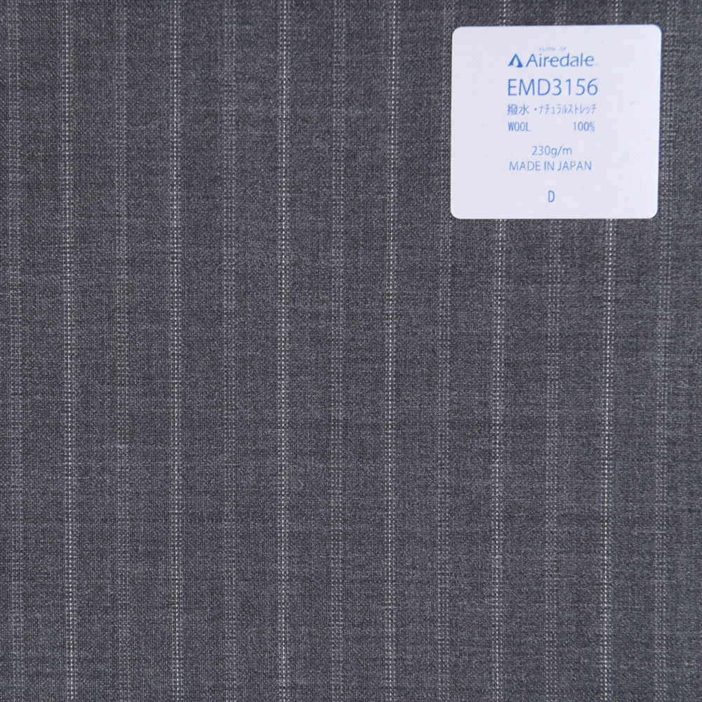 EMD3156 Miyuki Tropical Spring / Summer Klassisches Leinengewebe Airdale Alternate Stripe Grey[Textil] Miyuki-Keori (Miyuki)