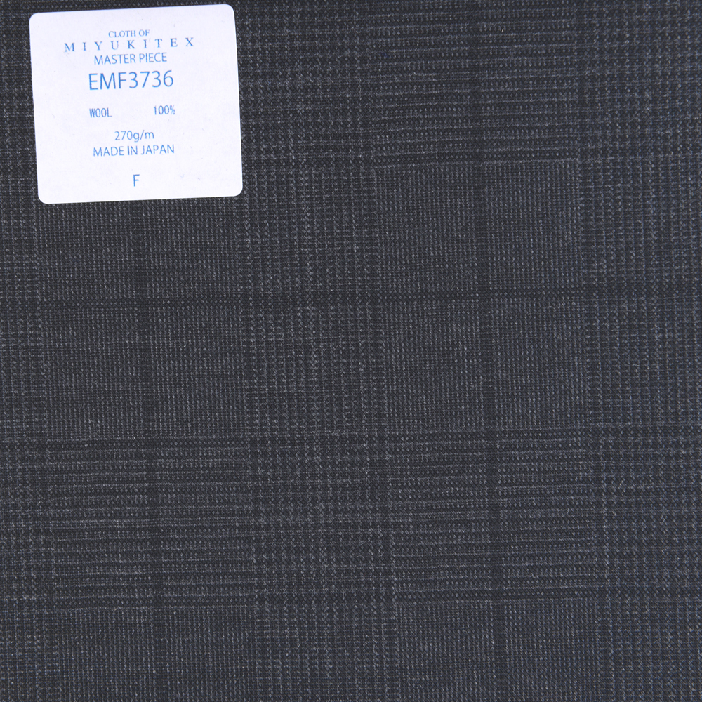 EMF3736 Masterpiece Collection Savile Row Yarn Count Series Glen Check Grau[Textil] Miyuki-Keori (Miyuki)