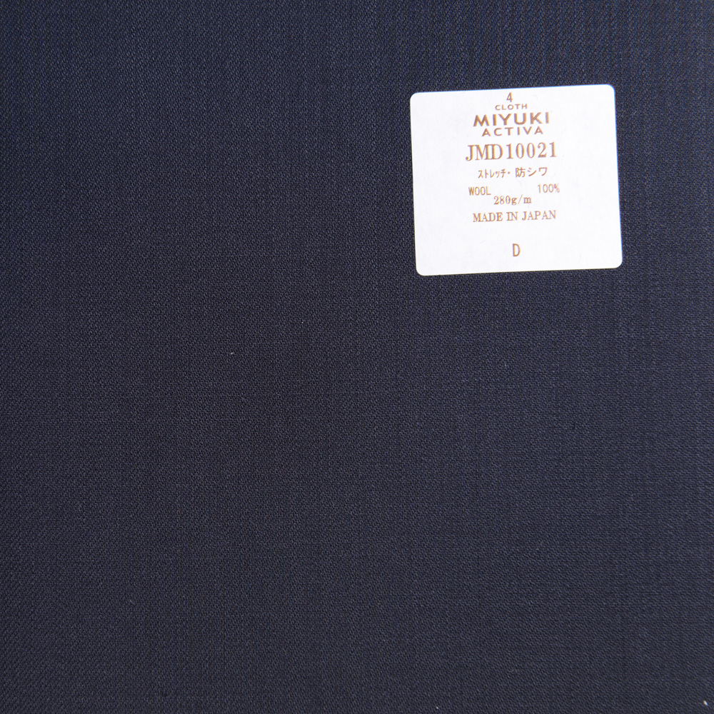 JMD10021 Activa Collection Natürliches, Dehnbares, Knitterfreies Textil, Einfarbig, Marineblau Miyuki-Keori (Miyuki)
