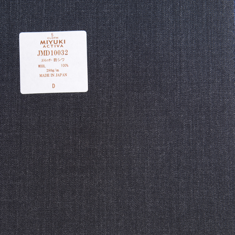 JMD10032 Activa Collection Natural Stretch Knitterfestes Textil Uni Charcoal Heaven Grey Miyuki-Keori (Miyuki)