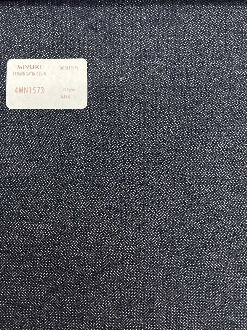 4MN1573 CREATIVE LINE BROKEN SATIN DENIM Marineblau[Textil] Miyuki-Keori (Miyuki)