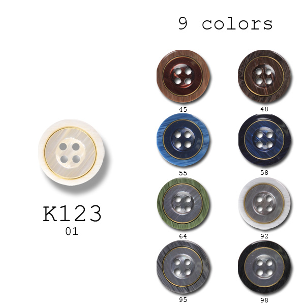 K123 Polyesterknöpfe Für Japanische Anzüge Und Jacken[Taste]