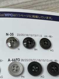 N35 4 Löcher Einfacher Metallknopf[Taste] IRIS Sub-Foto