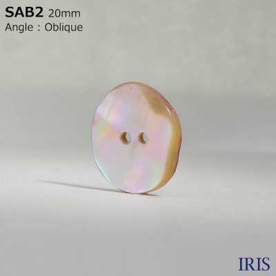 SAB2 Schale Aus Natürlichem Material, Glänzender Knopf Mit 2 Löchern[Taste] IRIS Sub-Foto