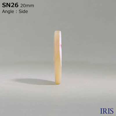 SN26 Natürliches Material, Hergestellt Von Takase Shell, 2 Löcher, Glänzender Knopf[Taste] IRIS Sub-Foto