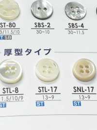 STL17 Natürliche Materialien, Dicker Schalenknopf Mit Vier Löchern[Taste] IRIS Sub-Foto