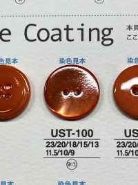 UST100 Natürliche Materialien, Die Zwei Löcher Shell Shell Button Färben[Taste] IRIS Sub-Foto