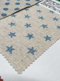 88189 Leinen Baumwolle Leinen Leinwand Polka Dots Stars Glitter[Textilgewebe] VANCET Sub-Foto