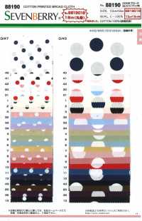 88190 SEVENBERRY 20 5 Wollstoff Polka Dots Gestreiftes Plaid[Textilgewebe] VANCET Sub-Foto
