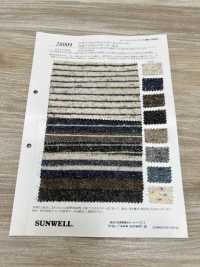 26009 Garngefärbte Jazz NEP Fuzzy Querstreifen[Textilgewebe] SUNWELL Sub-Foto