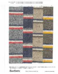 26010 Garngefärbtes Jazz NEP Multi-Horizontal Stripe Fuzzy[Textilgewebe] SUNWELL Sub-Foto