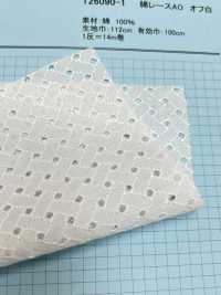 T26090-1 Baumwollspitze AO Off White[Textilgewebe] Kyowa Lace Sub-Foto